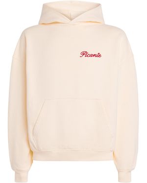 Picante Organic Cotton Tailor Logo Hoodie - White