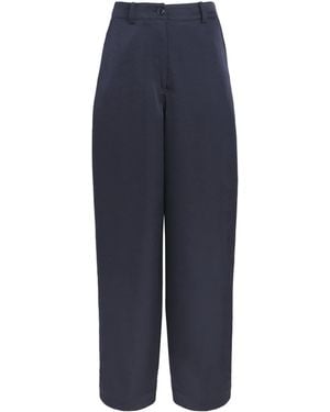 Claudie Pierlot Wide-Leg Tailored Trousers - Blue
