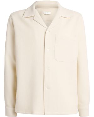 Sandro Textured Long-Sleeve Shirt - Natural