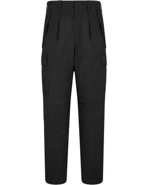 Tom Ford Virgin Wool-Blend Cargo Pants - Black