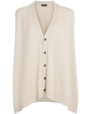 Eskandar Cashmere A-Line Cardigan - Natural