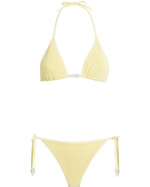 Hunza G Beaded Gina Bikini - Metallic