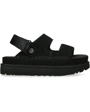 UGG Suede Goldenstar Glide Sandals - Black