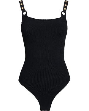 Hunza G Eyelet Melody Swimsuit - Black