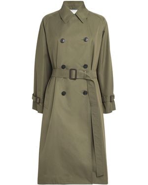Weekend by Maxmara Gabardine Reversible Trench Coat - Green