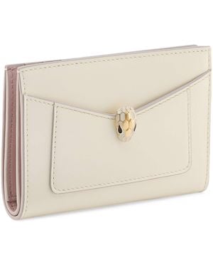 BVLGARI Serpenti Forever Folded Card Holder - Natural