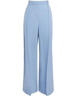 Camilla & Marc Wool Atlantis Wide-Leg Trousers - Blue
