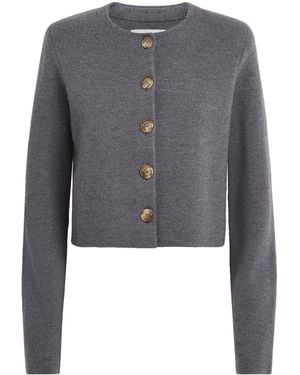 Brandon Maxwell Virgin Wool Ryder Jacket - Gray