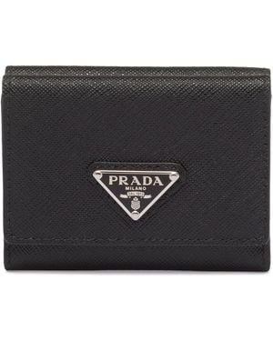 Prada Small Saffiano Leather Wallet - Black
