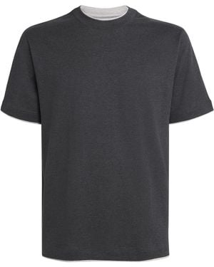 Eleventy Cotton T-Shirt - Black
