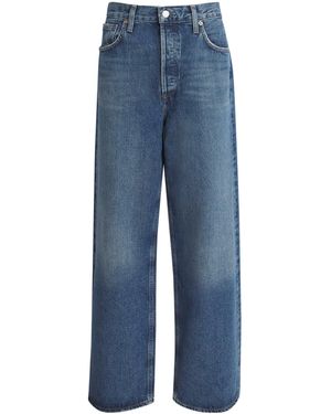 Agolde Low-Slung Baggy Jeans - Blue