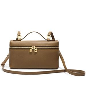 Loro Piana Leather Extra Pocket L19 Pouch Bag - Green