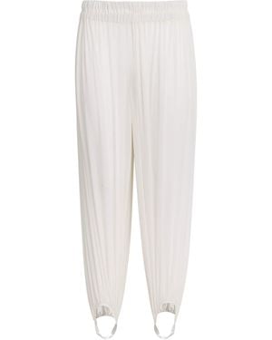 Alaïa Silk-Blend Pleated Tension Trousers - White