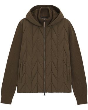 BOSS Wool Down-Filled Quilted Jacket - Green