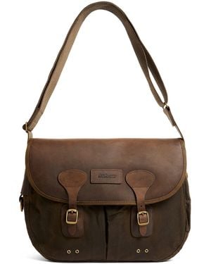 Barbour Waxed Tarras Messenger Bag - Brown