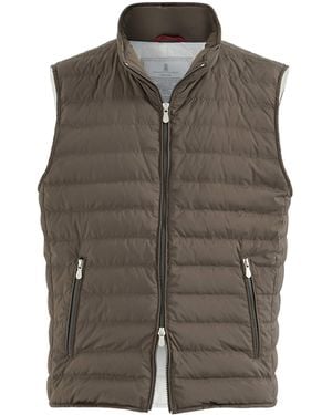 Brunello Cucinelli Down Gilet - Green