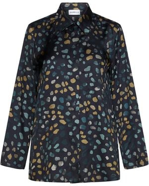 Marella Twill Printed Shirt - Blue