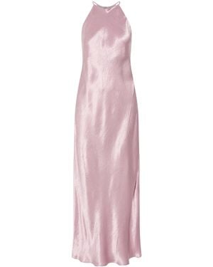 Marella Satin Halterneck Maxi Dress - Pink