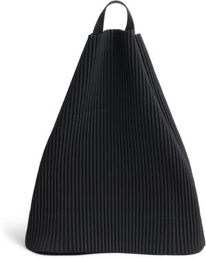 Homme Plissé Issey Miyake Drawstring Pleated Shoulder Bag - Black