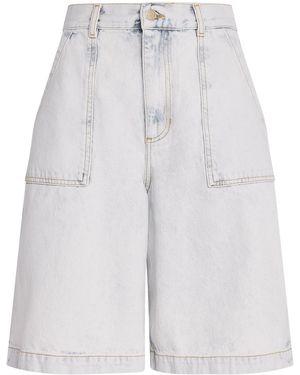 Sandro Denim Bermuda Shorts - Blue