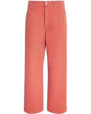 Mother The Dodger Ankle Jeans - Red