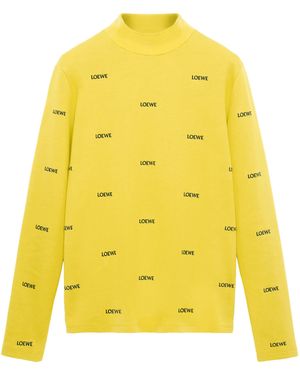 Loewe All-Over Logo Top - Yellow