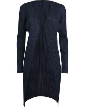 Pleats Please Issey Miyake New Colourful Basics 4 Coat - Blue