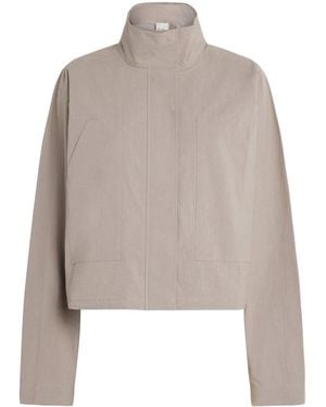 St. Agni Stretch-Organic Cotton Carpenter Jacket - Gray