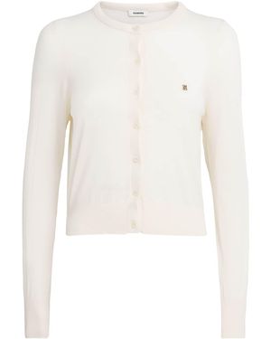 Sandro Cotton-Blend Cardigan - White