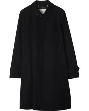 Burberry Cotton Gabardine Car Coat - Black