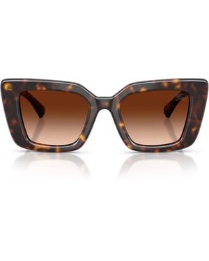 Burberry Oversized Cat Eye Sunglasses - Brown