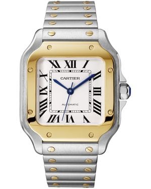 Cartier And Stainless Steel Santos De Watch - Metallic