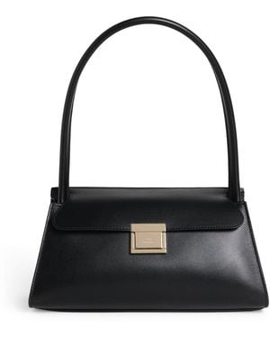 Ami Paris Small Leather Mimi Shoulder Bag - Black