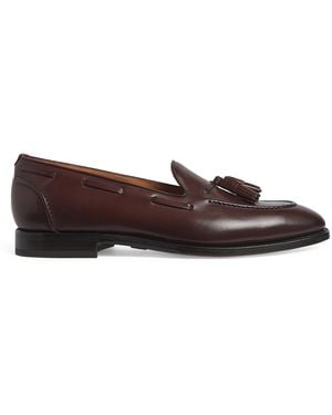 Ralph Lauren Leather Tasseled Loafers - Brown