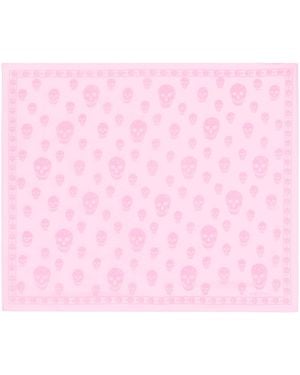McQueen Silk Skull Scarf - Pink