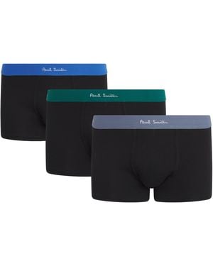 Paul Smith Organic Cotton Boxer Briefs - Black