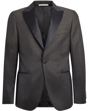 Pal Zileri Satin-Lapel Blazer - Black