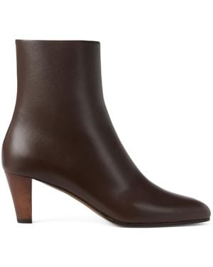 Ralph Lauren Calfskin Bernice Ankle Boots 55 - Brown