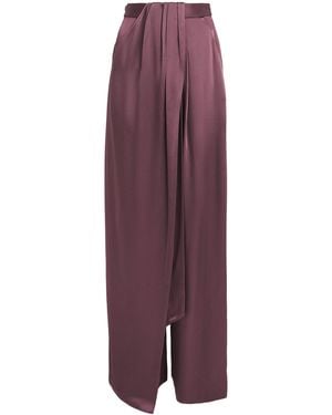 LAPOINTE Satin Wide-Leg Pants - Purple