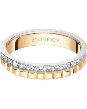Boucheron And Diamond Quatre Wedding Band - Brown