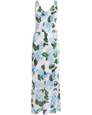 L'Agence Floral Akiya Maxi Dress - Blue