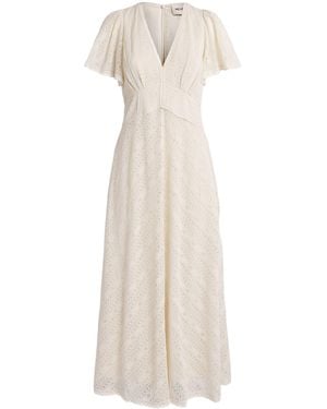 ME+EM Lace Maxi Dress - White