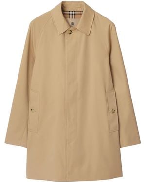 Burberry Organic Cotton Car Coat - Natural