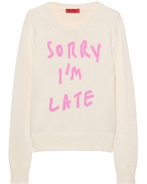 MAX&Co. Cotton Slogan Sweater - Pink