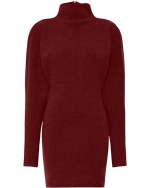 Max Mara Virgin Wool-Cashmere Mini Dress - Red