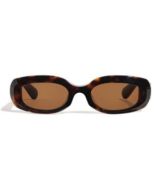 JOSEPH Oval Bahia Sunglasses - Brown