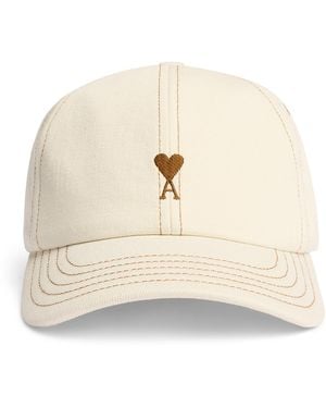 Ami Paris Ami De Coeur Cap - Natural