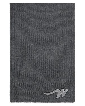 Weekend by Maxmara Virgin Wool Initial Scarf - Grey
