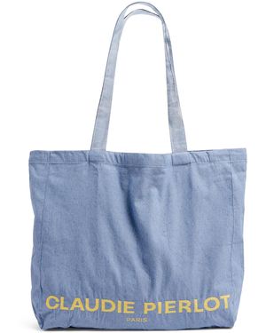 Claudie Pierlot Logo Tote Bag - Blue