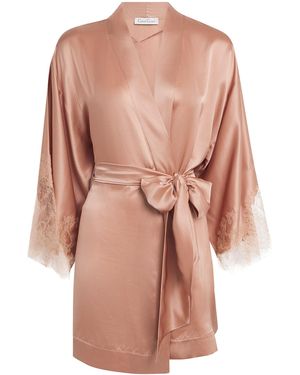 Carine Gilson Short Silk Cérès Robe - Pink